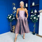 Danni Bandeau Midi Dress Ombre Lilac