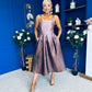 Danni Bandeau Midi Dress Ombre Lilac
