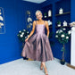 Danni Bandeau Midi Dress Ombre Lilac