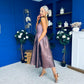 Danni Bandeau Midi Dress Ombre Lilac