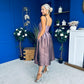 Danni Bandeau Midi Dress Ombre Lilac