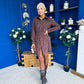 Savora Suede Mini Dress Chocolate