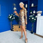 Anita Occasion Sequin Mini Dress Gold