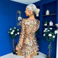 Anita Occasion Sequin Mini Dress Gold