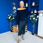 Jade Detailed Satin Midi Skirt Black