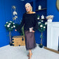 Jade Detailed Satin Midi Skirt Coco
