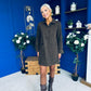 Janis Leopard Cord Mini Shift Dress