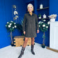 Janis Leopard Cord Mini Shift Dress