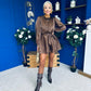 Macie Layered Mini Dress Coco