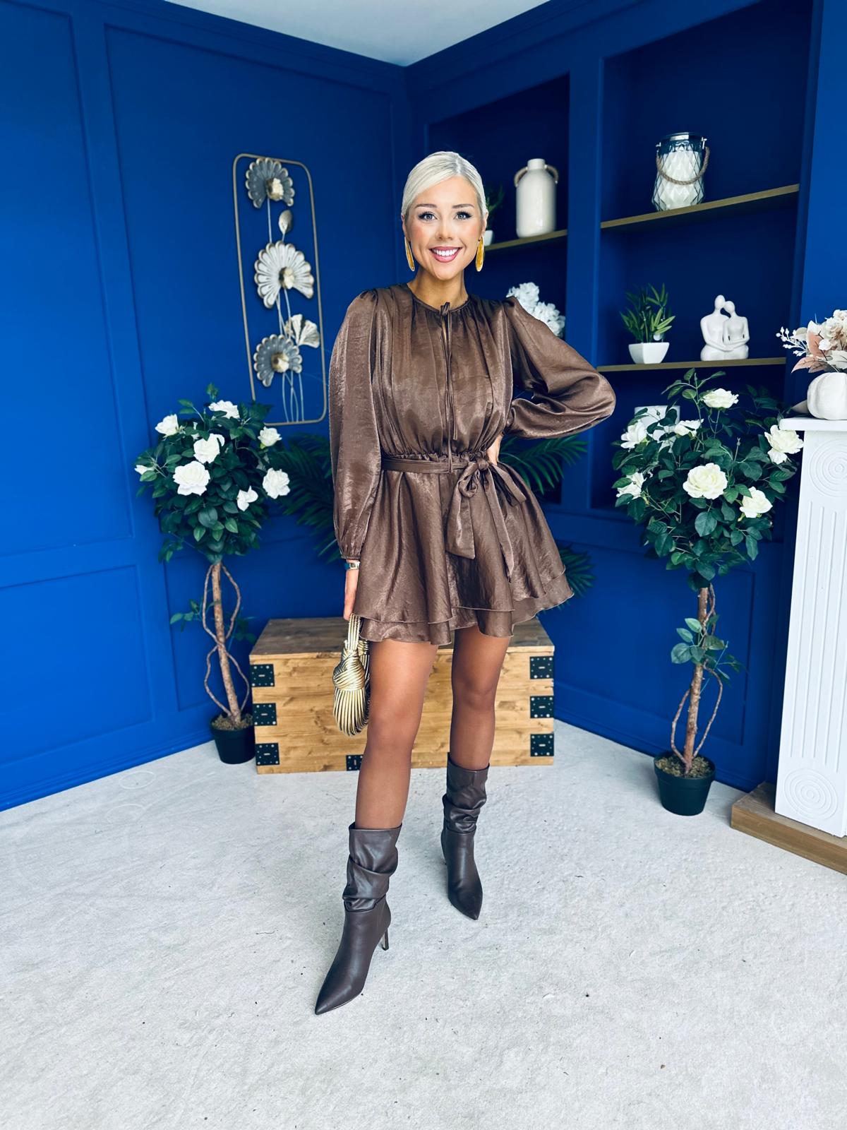 Macie Layered Mini Dress Coco