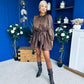 Macie Layered Mini Dress Coco