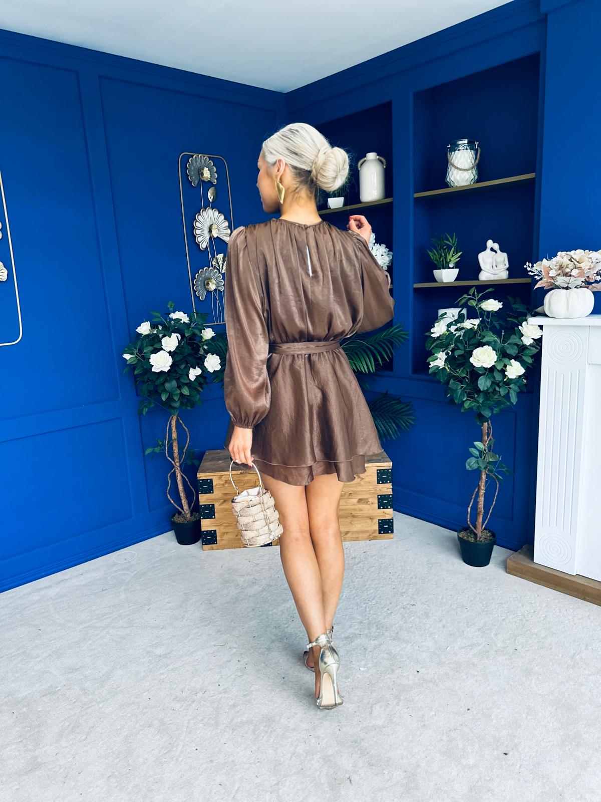 Macie Layered Mini Dress Coco