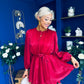 Macie Layered Mini Dress Red