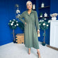 Bradley Detailed Midi Dress Khaki