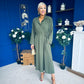 Bradley Detailed Midi Dress Khaki