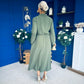 Bradley Detailed Midi Dress Khaki
