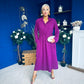 Bradley Detailed Midi Dress Berry