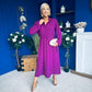 Bradley Detailed Midi Dress Berry