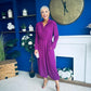 Bradley Detailed Midi Dress Berry