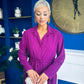 Bradley Detailed Midi Dress Berry