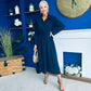 Bradley Detailed Midi Dress Navy