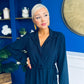 Bradley Detailed Midi Dress Navy