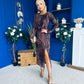 Molly Long Sleeve Occasion Dress Burnout Coco