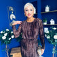 Molly Long Sleeve Occasion Dress Burnout Coco
