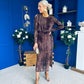 Molly Long Sleeve Occasion Dress Burnout Coco