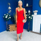 Sidney Embellished Occasion Dress Red
