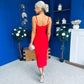 Sidney Embellished Occasion Dress Red