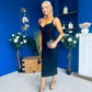 Sidney Embellished Occasion Dress Black
