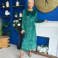 Dakota Detailed Velvet Occasion Dress Emerald