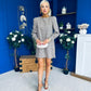 Charlotte Mini Shift Dress Camel Check
