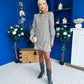 Charlotte Mini Shift Dress Camel Check