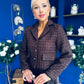 Camilla Detailed Tweed Jacket Chocolate