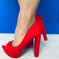 Jake Platform Heels Red