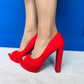 Jake Platform Heels Red