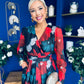 Vanessa Detailed Midi Dress Black Floral