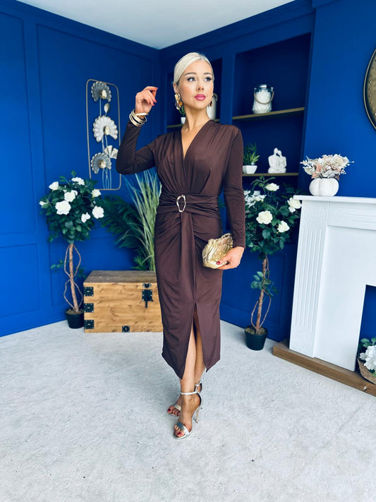 Ester Detailed Midi Dress Coco