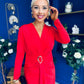 Ester Detailed Midi Dress Red