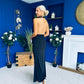 Kily Detailed Halterneck Maxi Dress Black