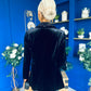 Alexis Velvet Detailed Blazer Black / Black
