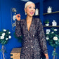 Fallon Full Sequin Blazer Rose Gold