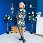 Dorothy Printed Mini Shirt Dress Green