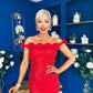 Raven Sequin Occasion Dress Red