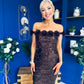 Raven Sequin Occasion Dress Chocolate