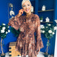 Maura High Neck Mini Dress Coco