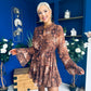 Maura High Neck Mini Dress Coco