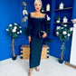 Celia Embellished Occasion Dress Black PRE ORDER Arriving 24 Oct